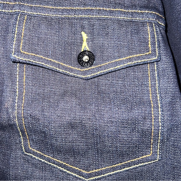 RMC Martin Ksohoh Fujin and Raijin Embroidered Indigo Raw Selvedge Denim Jacket - Picture 10 of 13